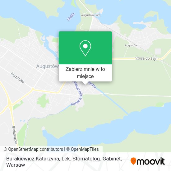 Mapa Burakiewicz Katarzyna, Lek. Stomatolog. Gabinet