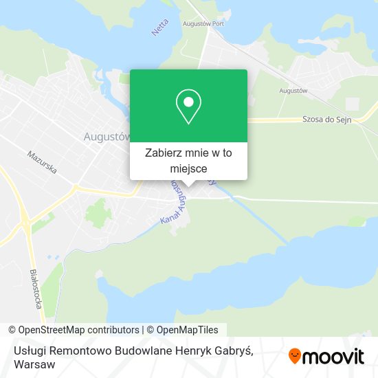 Mapa Usługi Remontowo Budowlane Henryk Gabryś