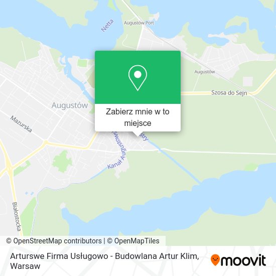 Mapa Arturswe Firma Usługowo - Budowlana Artur Klim