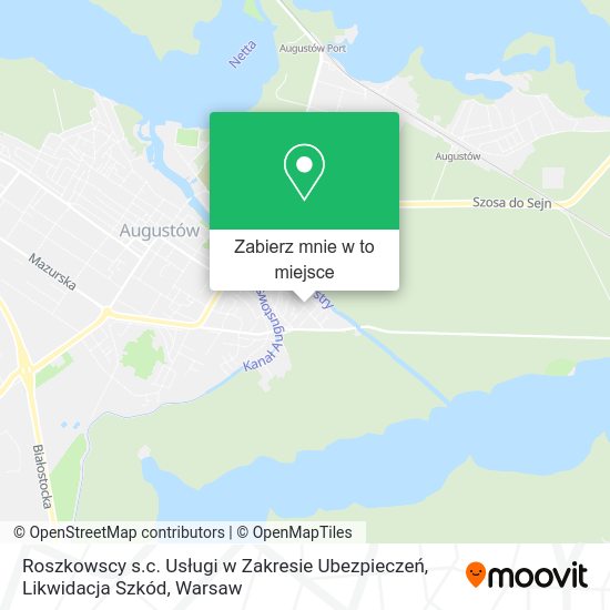 Mapa Roszkowscy s.c. Usługi w Zakresie Ubezpieczeń, Likwidacja Szkód