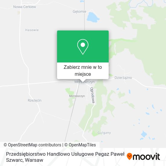 Mapa Przedsiębiorstwo Handlowo Usługowe Pegaz Paweł Szwarc