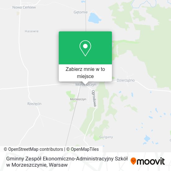 Mapa Gminny Zespół Ekonomiczno-Administracyjny Szkół w Morzeszczynie