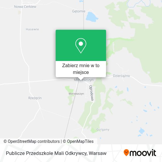 Mapa Publicze Przedszkole Mali Odkrywcy