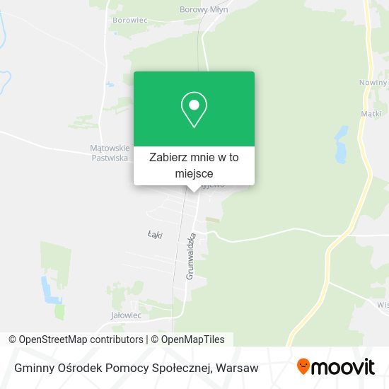 Mapa Gminny Ośrodek Pomocy Społecznej