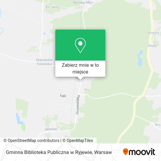 Mapa Gminna Biblioteka Publiczna w Ryjewie