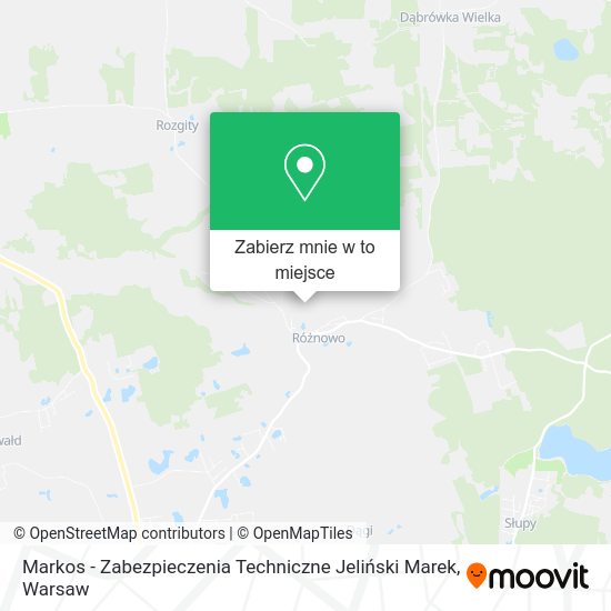 Mapa Markos - Zabezpieczenia Techniczne Jeliński Marek