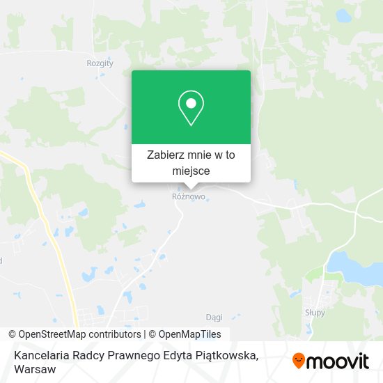 Mapa Kancelaria Radcy Prawnego Edyta Piątkowska