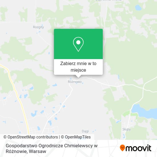 Mapa Gospodarstwo Ogrodnicze Chmielewscy w Różnowie