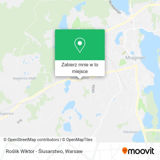 Mapa Roślik Wiktor - Ślusarstwo