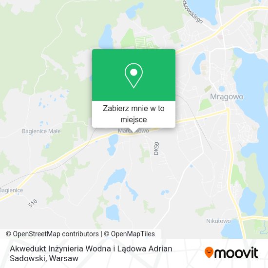 Mapa Akwedukt Inżynieria Wodna i Lądowa Adrian Sadowski