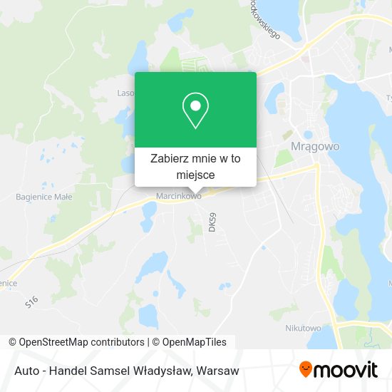 Mapa Auto - Handel Samsel Władysław