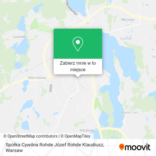 Mapa Spółka Cywilna Rohde Józef Rohde Klaudiusz