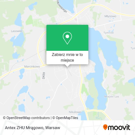 Mapa Antex ZHU Mrągowo