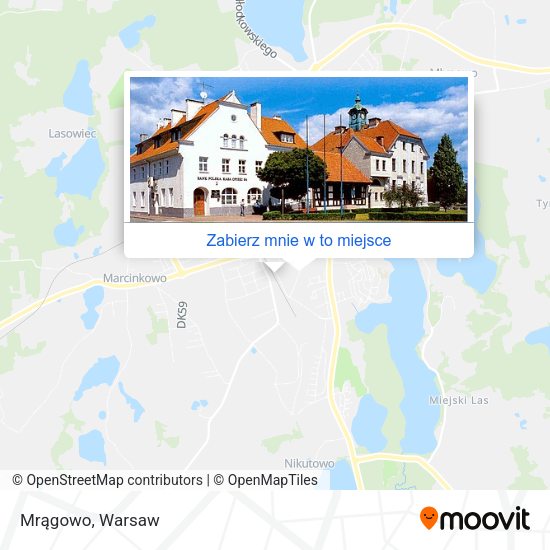 Mapa Mrągowo