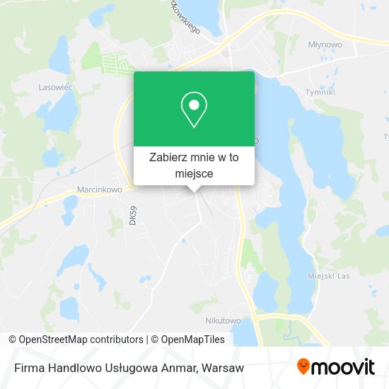 Mapa Firma Handlowo Usługowa Anmar