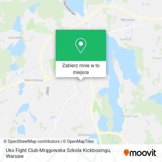 Mapa Uks Fight Club-Mrągowska Szkoła Kickboxingu