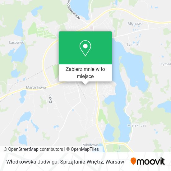 Mapa Włodkowska Jadwiga. Sprzątanie Wnętrz