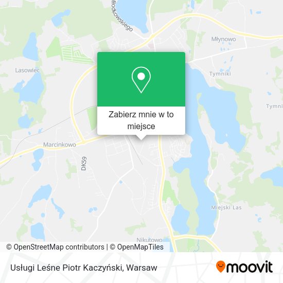 Mapa Usługi Leśne Piotr Kaczyński