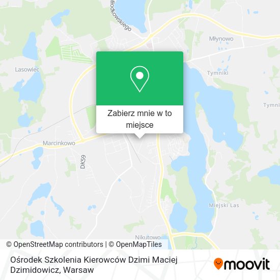 Mapa Ośrodek Szkolenia Kierowców Dzimi Maciej Dzimidowicz