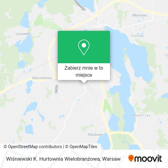 Mapa Wiśniewski K. Hurtownia Wielobranżowa