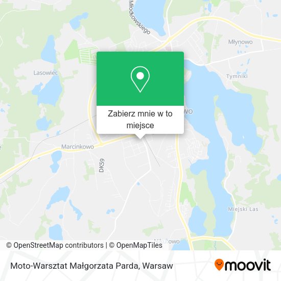 Mapa Moto-Warsztat Małgorzata Parda