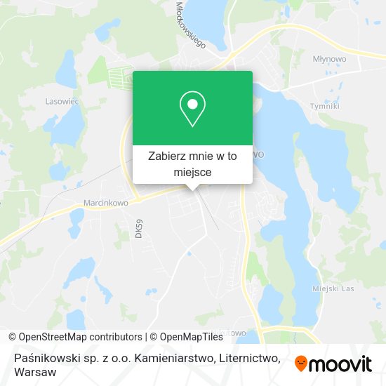 Mapa Paśnikowski sp. z o.o. Kamieniarstwo, Liternictwo