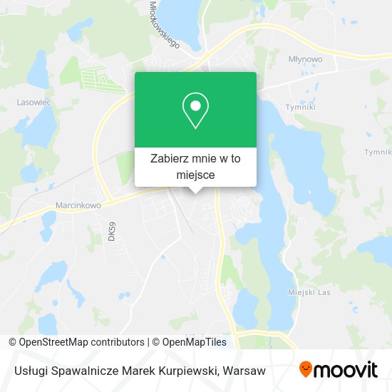 Mapa Usługi Spawalnicze Marek Kurpiewski