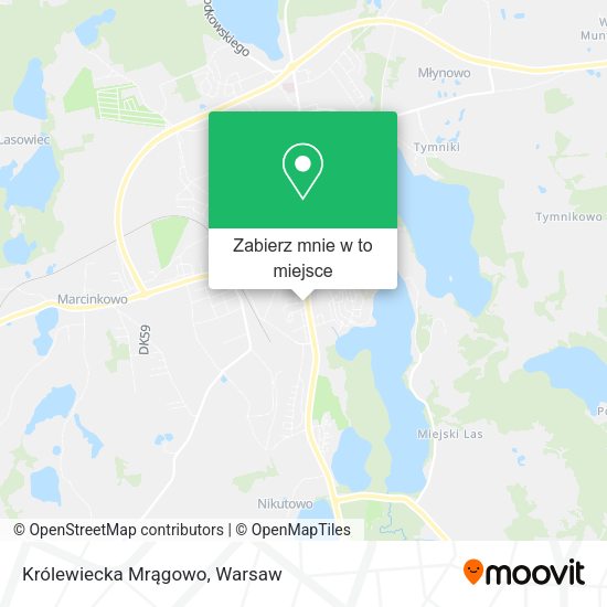 Mapa Królewiecka Mrągowo