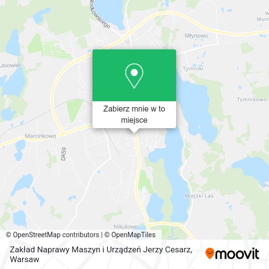 Mapa Zakład Naprawy Maszyn i Urządzeń Jerzy Cesarz