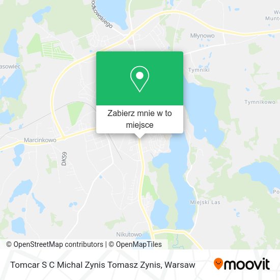 Mapa Tomcar S C Michal Zynis Tomasz Zynis