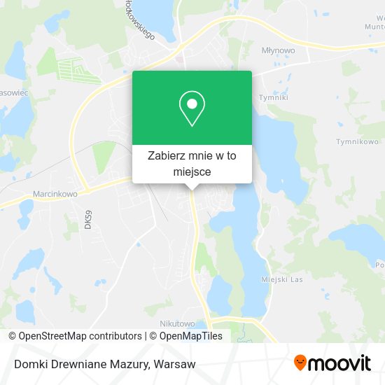 Mapa Domki Drewniane Mazury