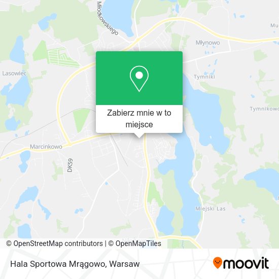 Mapa Hala Sportowa Mrągowo