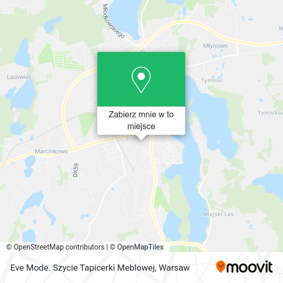 Mapa Eve Mode. Szycie Tapicerki Meblowej