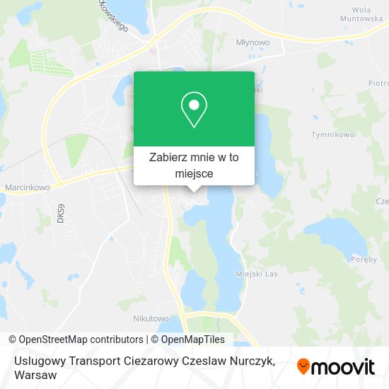 Mapa Uslugowy Transport Ciezarowy Czeslaw Nurczyk