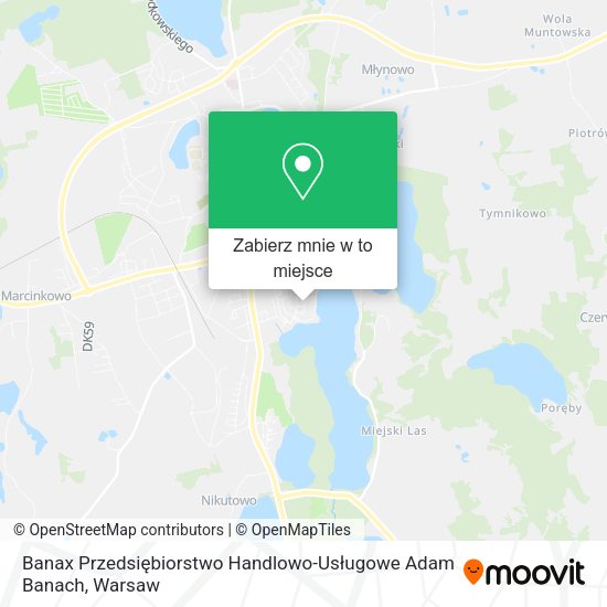 Mapa Banax Przedsiębiorstwo Handlowo-Usługowe Adam Banach