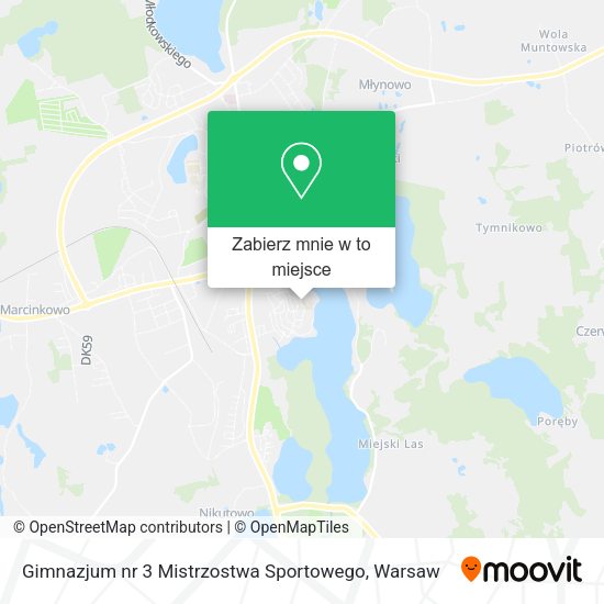 Mapa Gimnazjum nr 3 Mistrzostwa Sportowego