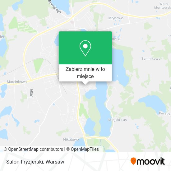 Mapa Salon Fryzjerski