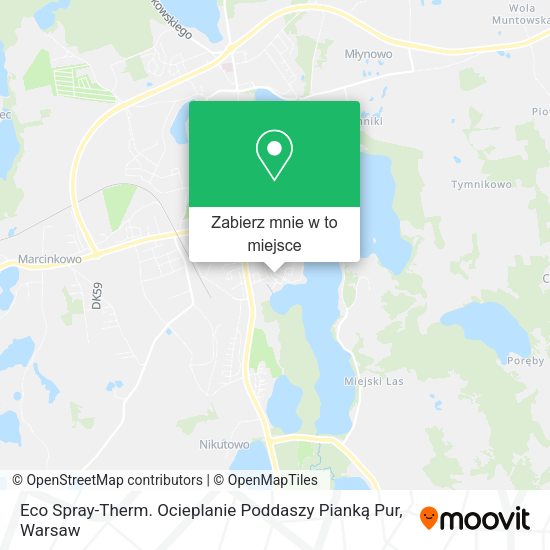 Mapa Eco Spray-Therm. Ocieplanie Poddaszy Pianką Pur