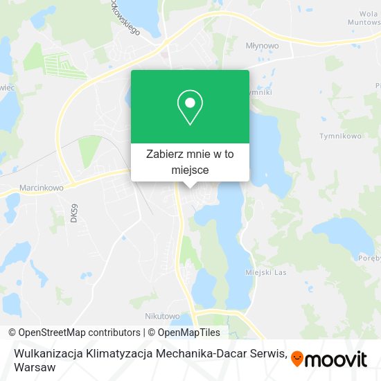 Mapa Wulkanizacja Klimatyzacja Mechanika-Dacar Serwis