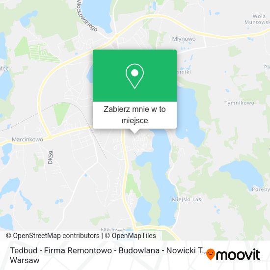 Mapa Tedbud - Firma Remontowo - Budowlana - Nowicki T.