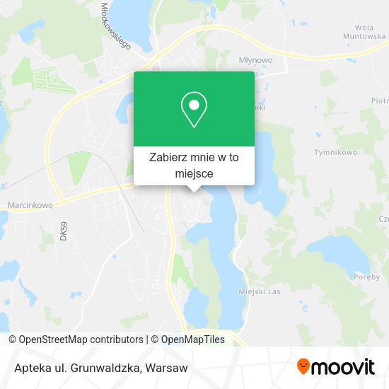 Mapa Apteka ul. Grunwaldzka