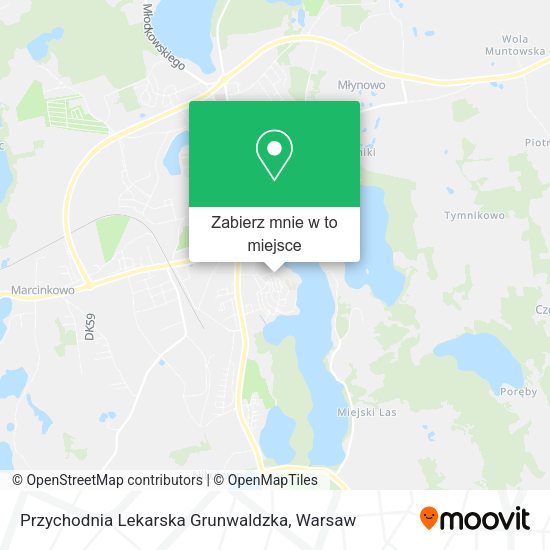 Mapa Przychodnia Lekarska Grunwaldzka