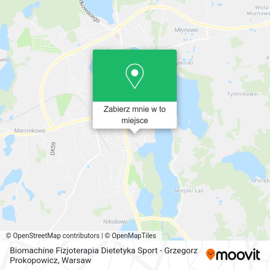 Mapa Biomachine Fizjoterapia Dietetyka Sport - Grzegorz Prokopowicz