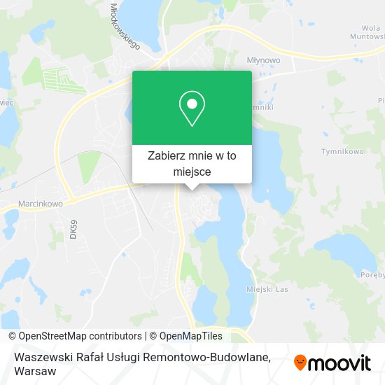 Mapa Waszewski Rafał Usługi Remontowo-Budowlane