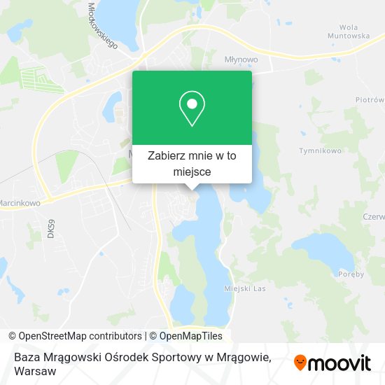 Mapa Baza Mrągowski Ośrodek Sportowy w Mrągowie