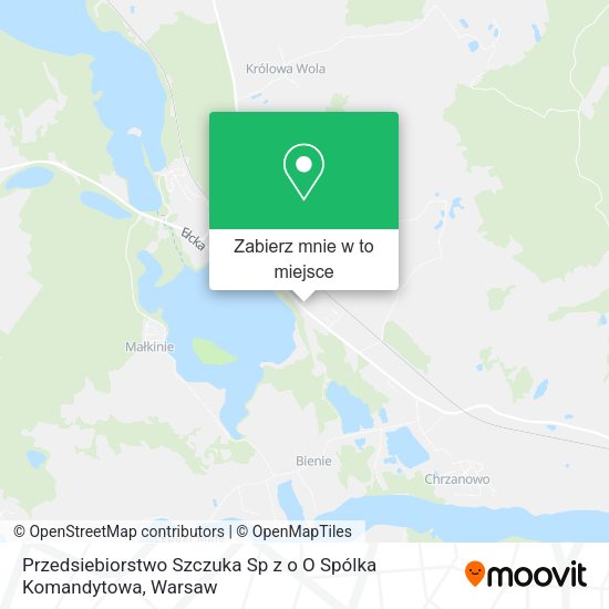 Mapa Przedsiebiorstwo Szczuka Sp z o O Spólka Komandytowa