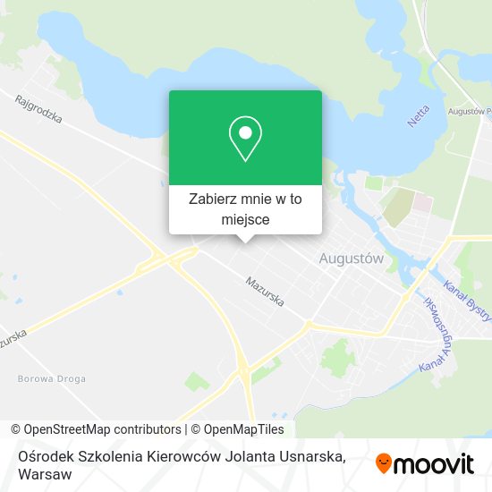 Mapa Ośrodek Szkolenia Kierowców Jolanta Usnarska