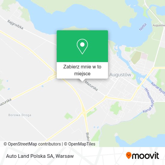 Mapa Auto Land Polska SA