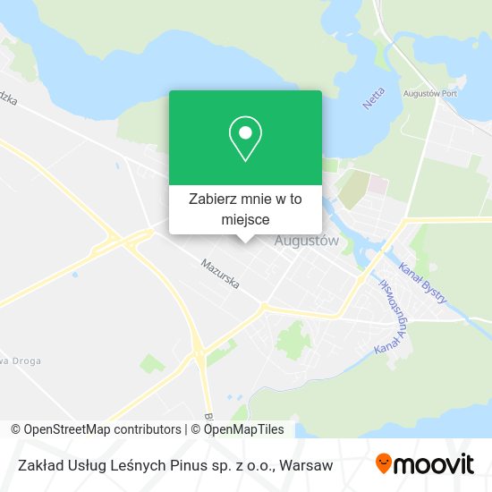 Mapa Zakład Usług Leśnych Pinus sp. z o.o.