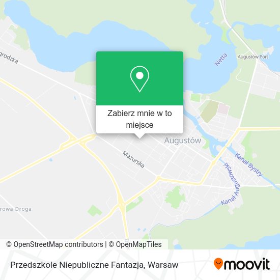 Mapa Przedszkole Niepubliczne Fantazja